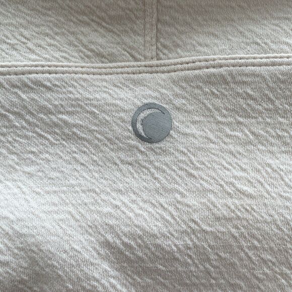 ZYIA Active Drop Shoulder Crew Neck 3/4 Sleeve Textured Cotton Blend Top Size M - Picture 6 of 9